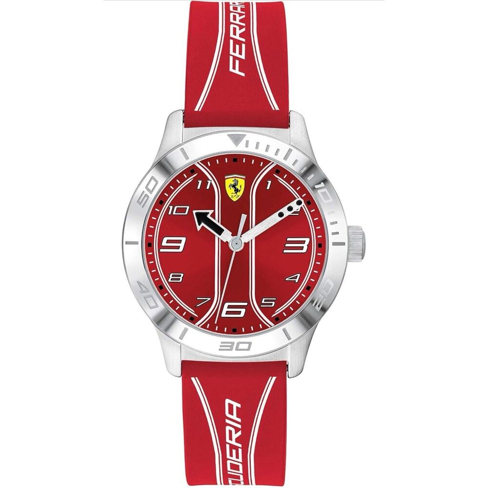 Ferrari Boys Academy Stainless Steel Watch Scuderia 34mm Style Luxury Designer